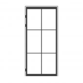 Stalen scharnierdeur 3 blokken